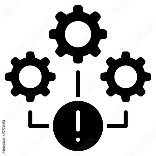 Infrastructure Glyph Black Icon