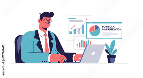 Professional Analyzing Financial Data for Portfolio Diversification and Investment Planning