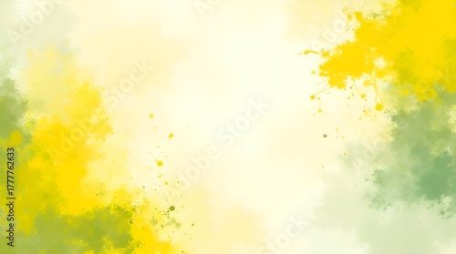 Abstract Bitter Lemon background with fluid wave motion, light reflections, and pastel lime tones, evoking brightness and vitality for lifestyle or creative design projects.