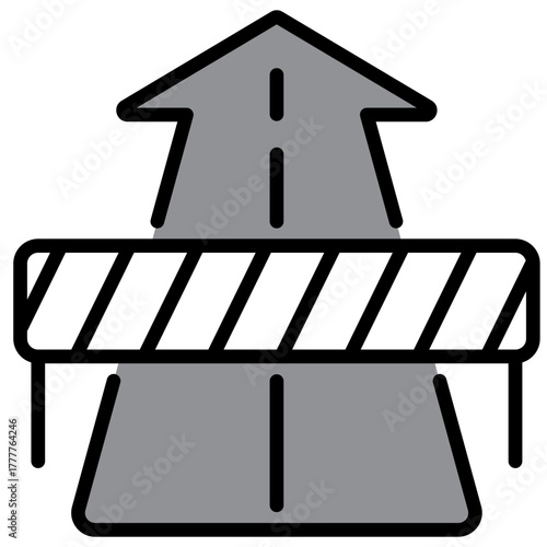 Barrier Icon Single Pack Illustration