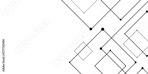 Abstract sketch of a building with lines, Abstract background. Vector abstract futuristic architecture concept with digital geometric connection lines. vector. technology communication data Science.