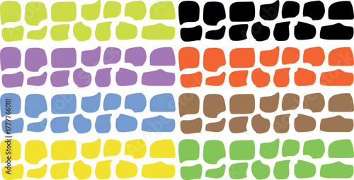 Hand-Drawn Cute Frame & Textbox Mega Collection – Organic Freeform Shapes, Irregular Doodle Speech Bubbles, Fun Quote Boxes & Colorful Sticker Bundle for Designers and Content Creators