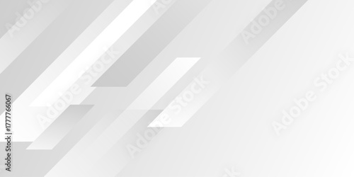 Abstract white and gray line speed overlaps abstract design vector background with Banner. presentation background. Vector lines template vector design. Object web design. line shape. Minimal poster. 
