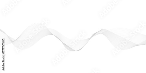 Abstract wave line business background. Thin line wavy abstract vector background. Curve wave seamless pattern. Wavy sound and curve line background.