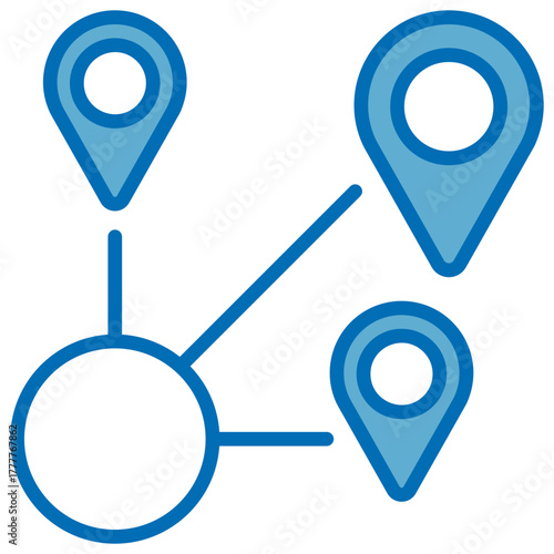 Distribution Blue Icon