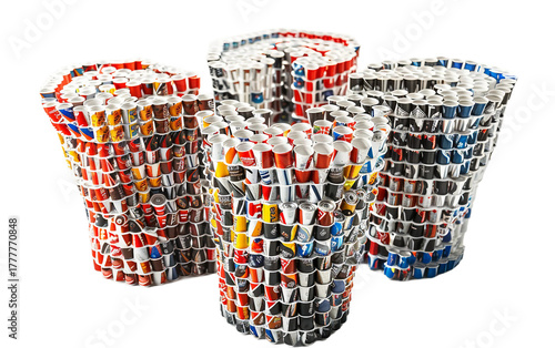 Stadium Cup Mosaic With Thousands Of Cups
