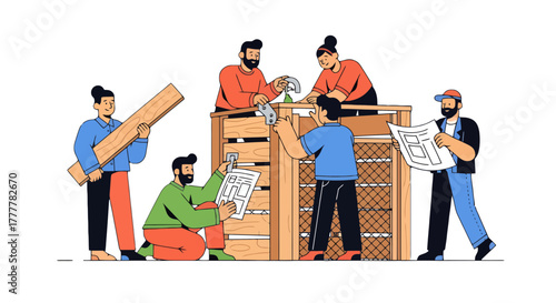 Teamwork And Collaboration: Crafting Together A New Custom Furniture Piece