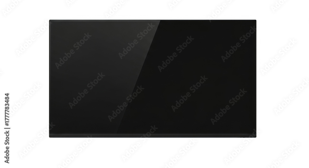 Naklejka premium Sleek black square with subtle reflection and textured edge