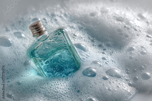 Detergent Bottle in Soapy Water: Examining Foam and Hazardous Ingredients like Sodium Lauryl Sulfate in Household Products