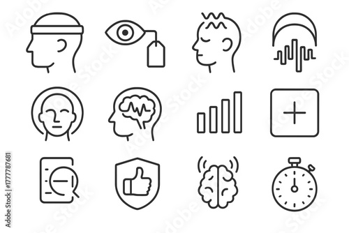 Icon bci icons fit attention test task feedback calibration state vector tag