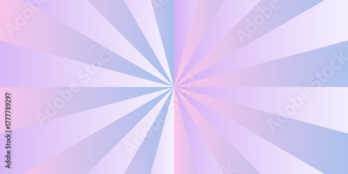 Minimal blue and pink gradient sunrise radiate striped wave geometric circus light Colorful sun rays sunburst pattern background. Sunburst background vector illustration pattern beam rays.	