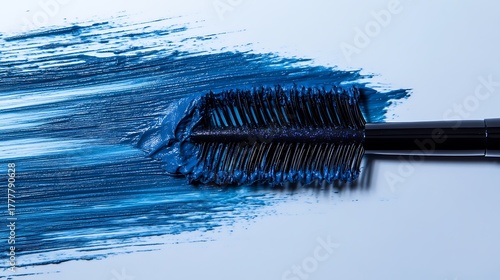 3dmascara in blue background