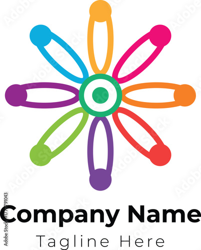 Community logo design template 