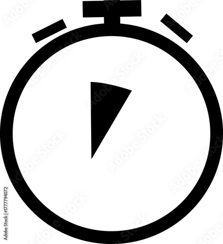 Stopwatch icon , Timer, clock, ,stopwatch symbol. minutes ,hour , speed, work, day, office, person, isolated on transparent background.