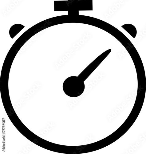 Stopwatch icon , Timer, clock, ,stopwatch symbol. minutes ,hour , speed, work, day, office, person, isolated on transparent background.