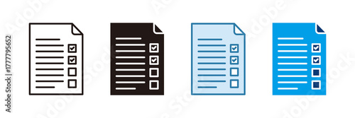 Employee Survey Icon Set Multiple Style Collection