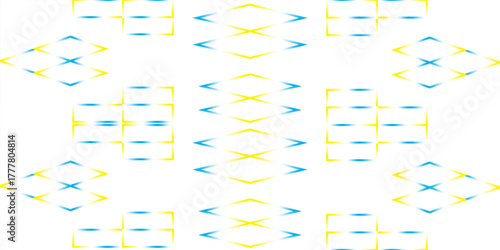 geometric colors shapes on white background, triangle