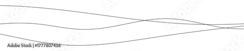Thin curved wavy lines