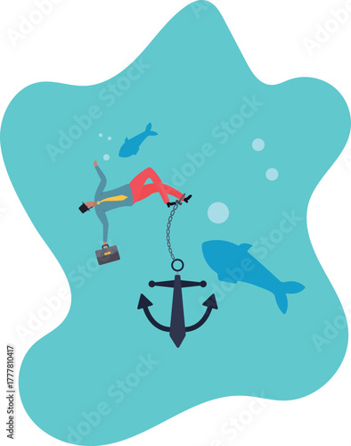 Sunk cost investment problem, cost that already been incurred and effect investing decision, psychology or money loss aversion.about a man and his life.