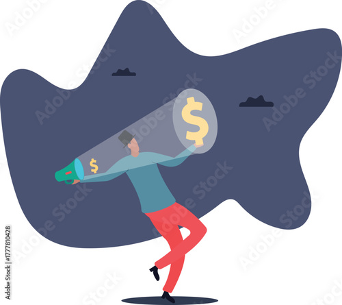 Make money or increase earning from investment, salary or income increase, profitability .about a man and his life.