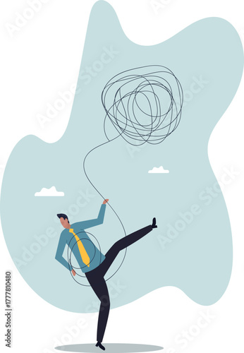 Leadership to deal and handle business problem, skill and decision to overcome difficulty or uncertainty, crisis management .about a man and his life.