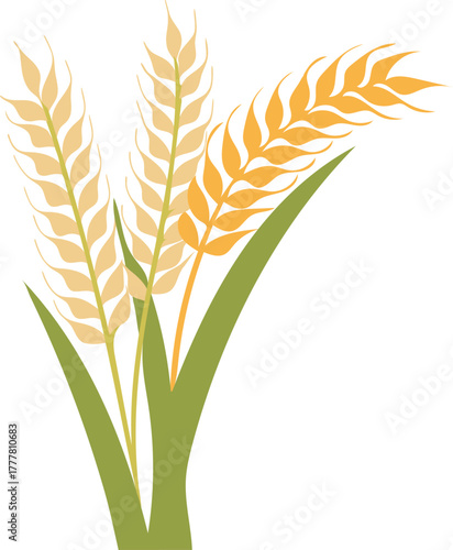 Several Wheat Stalks with Grain icon