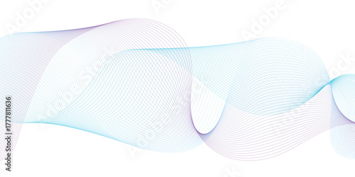 Technology abstract lines on white background. Abstract white blend digital technology flowing wave lines background. Modern glowing moving lines design.. 