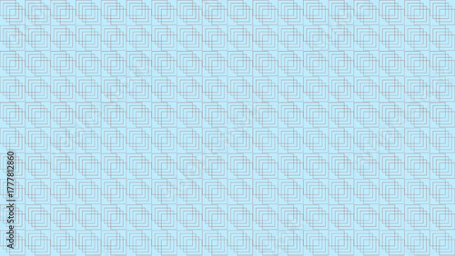 Soft Pastel Blue Geometric Pattern Background with Subtle Overlapping Square Outlines