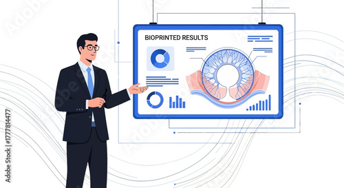 Bioprinting technology presentation of innovative medical results with expert analysis