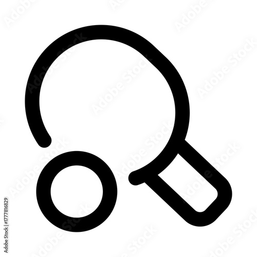 Table Tennis icon showing a paddle and ball in action for fast-paced competitive sports gameplay