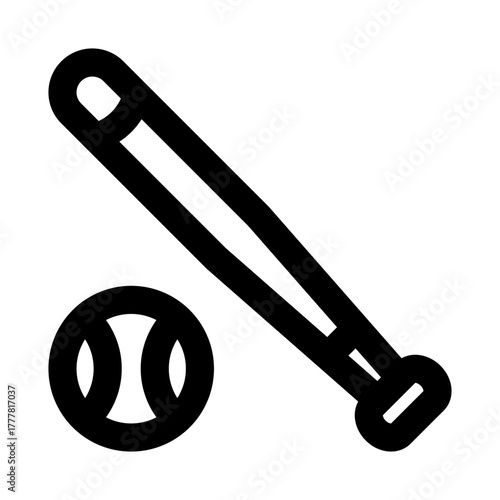 Baseball Icon dynamic illustration highlighting fast-paced action, teamwork, and sporty excitement in a modern creative style