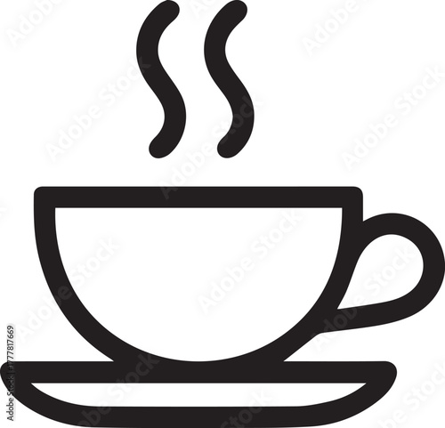 A steaming cup of coffee, a comforting and aromatic beverage to start the day or enjoy a relaxing moment