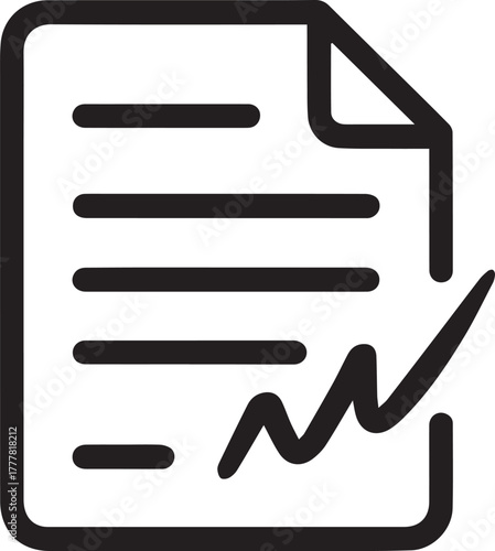 A document with a signature