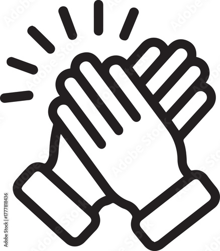 Clapping hands, signifying applause, appreciation, and celebration of achievements and positive moments in life