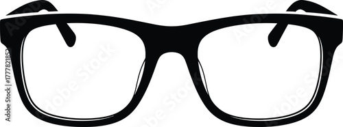 Black hipster glasses for vision correction