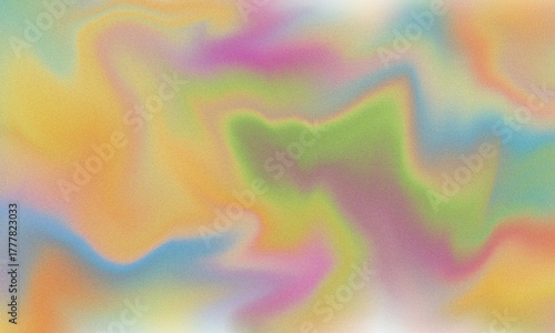 A vibrant and textured abstract background featuring a mesmerizing blend of yellow, pink, green, and blue hues, creating a visually captivating and dynamic composition