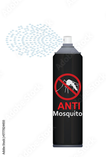 Anti mosquito spraying icon. vector	