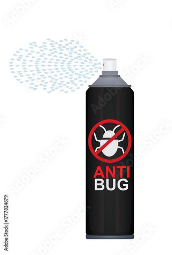 Anti bug spraying icon. vector	
