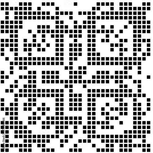 Black pattern.Seamless texture. Vector graphics for design, prints, decoration, cover, textile, digital wallpaper, web background, wrapping paper, clothing, fabric, packaging, cards.