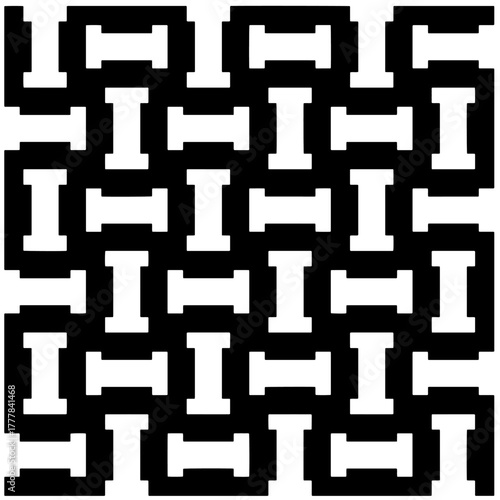 Black pattern.Seamless texture. Vector graphics for design, prints, decoration, cover, textile, digital wallpaper, web background, wrapping paper, clothing, fabric, packaging, cards.