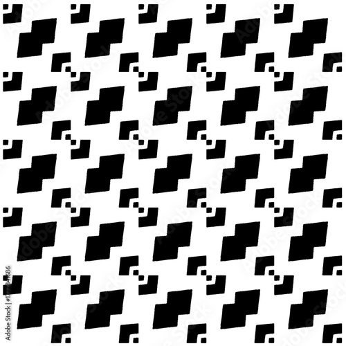 Black pattern.Seamless texture. Vector graphics for design, prints, decoration, cover, textile, digital wallpaper, web background, wrapping paper, clothing, fabric, packaging, cards.