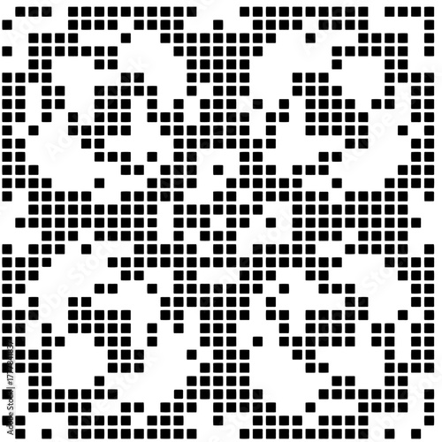 Black pattern.Seamless texture. Vector graphics for design, prints, decoration, cover, textile, digital wallpaper, web background, wrapping paper, clothing, fabric, packaging, cards.