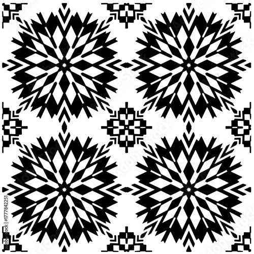 Black pattern.Seamless texture. Vector graphics for design, prints, decoration, cover, textile, digital wallpaper, web background, wrapping paper, clothing, fabric, packaging, cards.