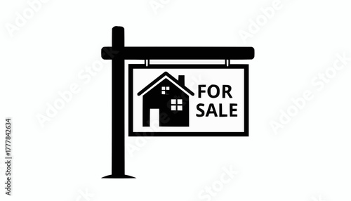 Dream home for sale sign, unlocking real estate opportunities for families and investors, a modern symbol of property and homeownership aspirations