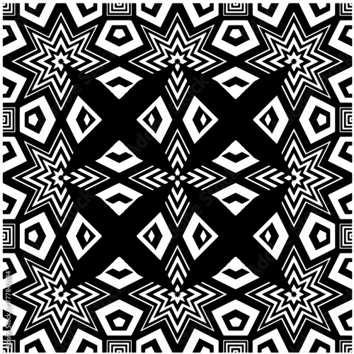 Black pattern.Seamless texture. Vector graphics for design, prints, decoration, cover, textile, digital wallpaper, web background, wrapping paper, clothing, fabric, packaging, cards.