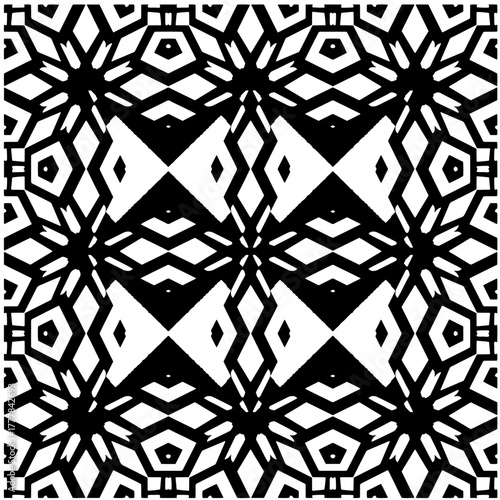 Black pattern.Seamless texture. Vector graphics for design, prints, decoration, cover, textile, digital wallpaper, web background, wrapping paper, clothing, fabric, packaging, cards.