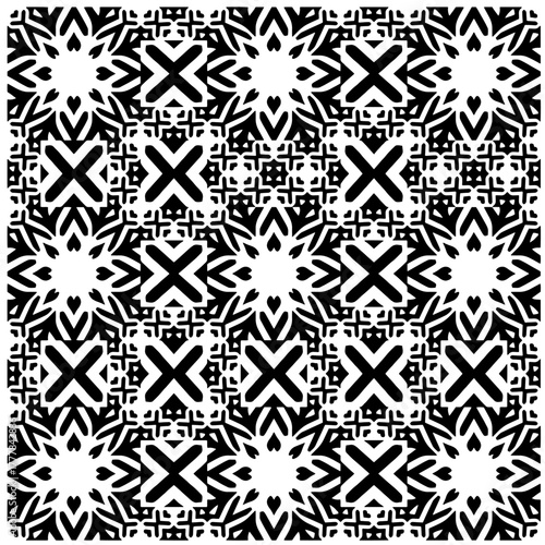 Black pattern.Seamless texture. Vector graphics for design, prints, decoration, cover, textile, digital wallpaper, web background, wrapping paper, clothing, fabric, packaging, cards.