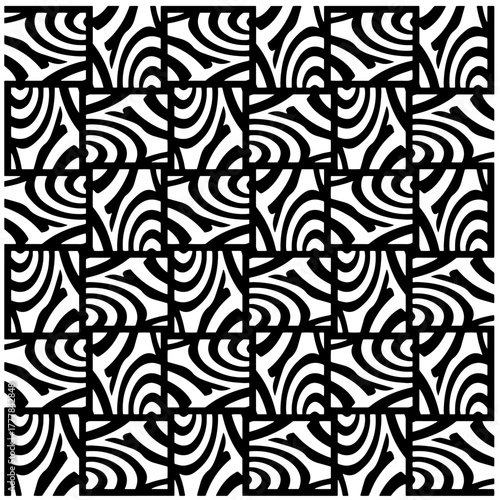 Black pattern.Seamless texture. Vector graphics for design, prints, decoration, cover, textile, digital wallpaper, web background, wrapping paper, clothing, fabric, packaging, cards.