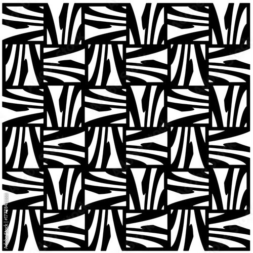 Black pattern.Seamless texture. Vector graphics for design, prints, decoration, cover, textile, digital wallpaper, web background, wrapping paper, clothing, fabric, packaging, cards.