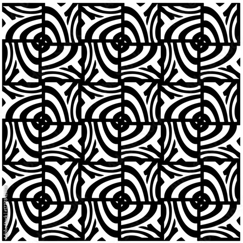 Black pattern.Seamless texture. Vector graphics for design, prints, decoration, cover, textile, digital wallpaper, web background, wrapping paper, clothing, fabric, packaging, cards.